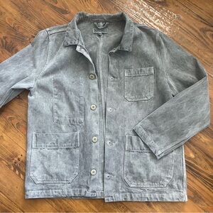 Alex Mill Botanical Dyed Britt Work JACKET IN NIGHT Washed Grey Chore size M